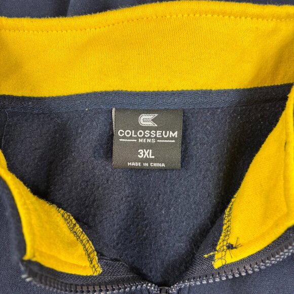 University Of Michigan Wolverines M Colosseum Mens 3XL 1/4 Zip Pullover Pockets - Picture 8 of 10